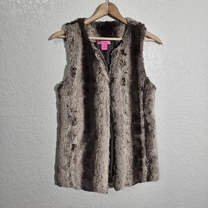 Betsey Johnson Faux Fur Vest